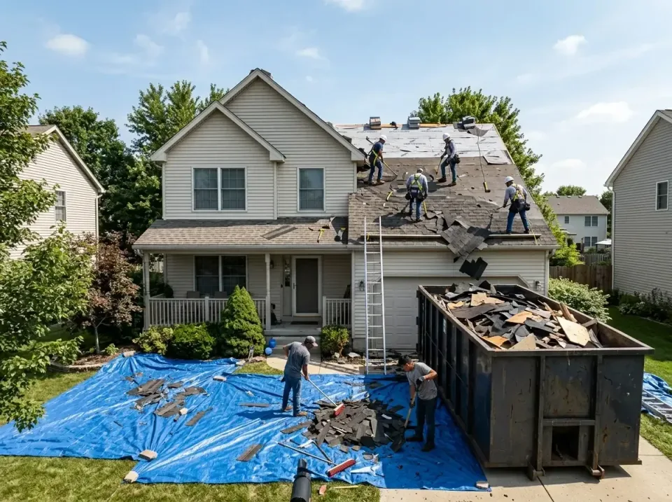 roof-replacement-debris-remova-004 — frequently asked questions, Cheapest Dumpster Rentals in Decatur, MS